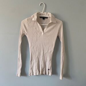 Tommy Hilfiger Ribbed Long Sleeve Top